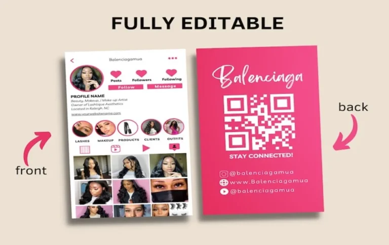 Instagram Business Card